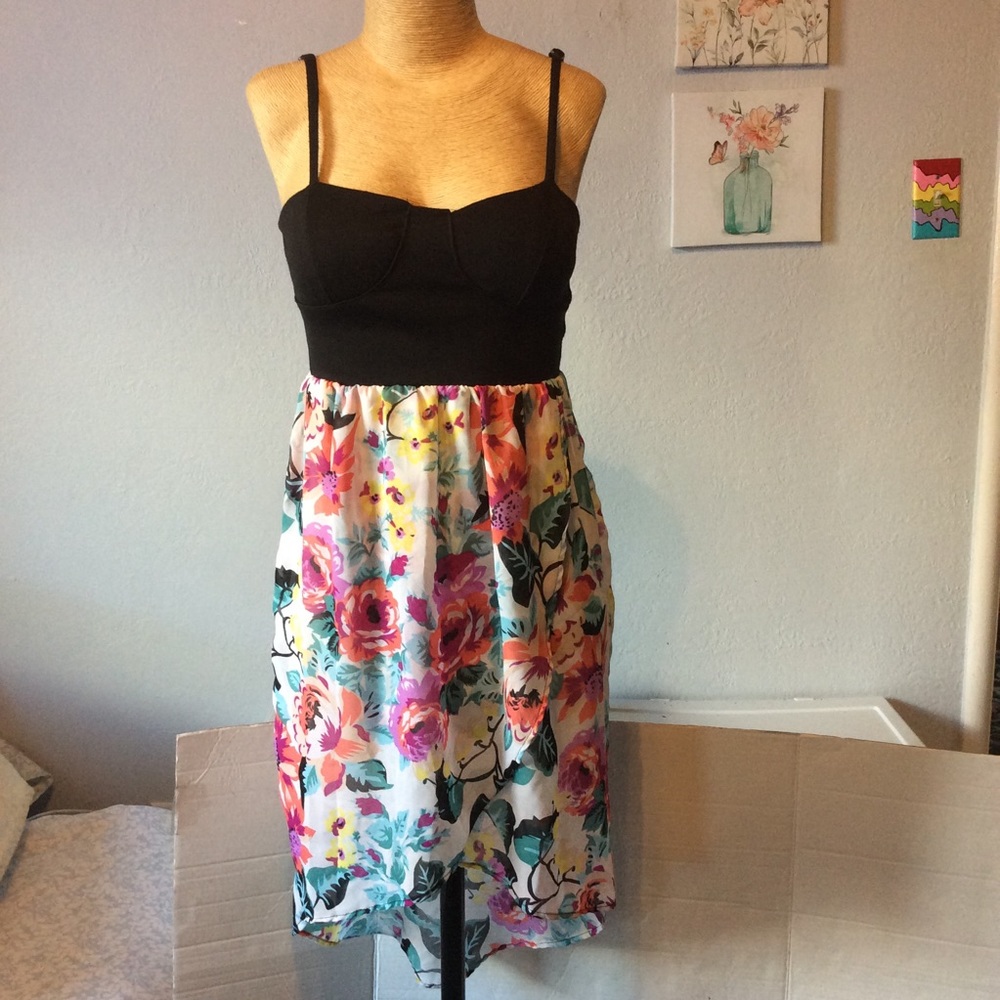 Full Tilt Spaghetti Straps High Low Dress, XS